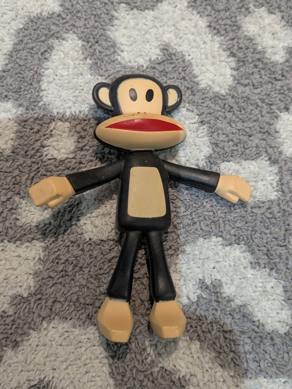 🦋5/25$ Paul Frank Black Monkey Figure , McDonald's Toy